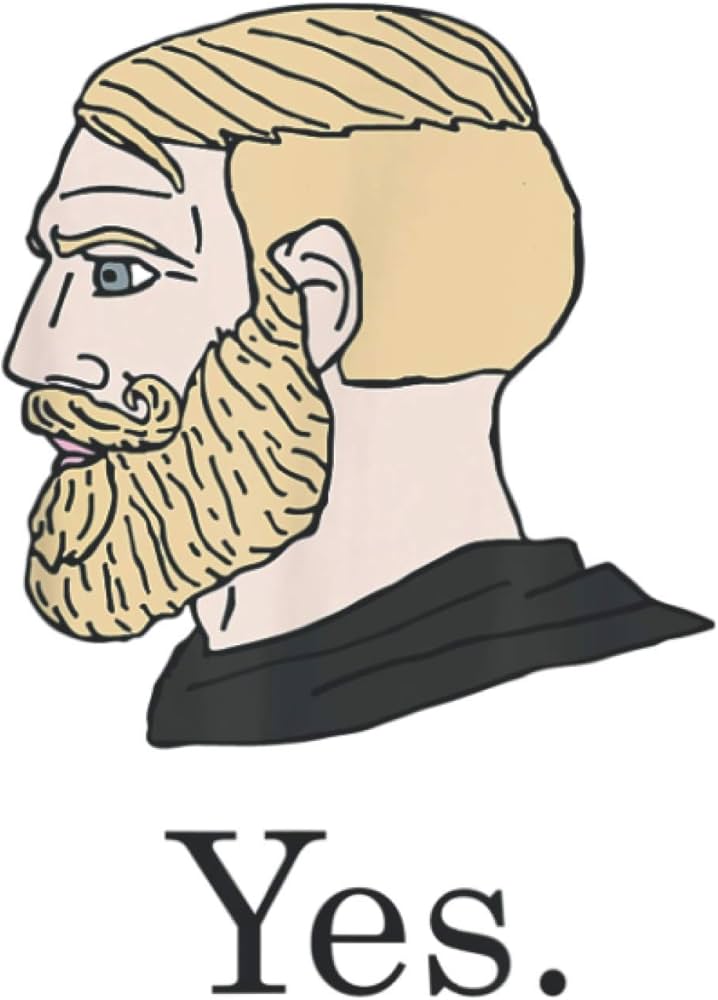 Profile portrait of the bearded man.